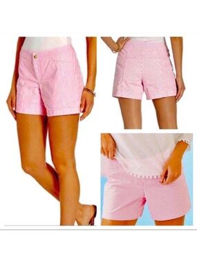Lilly Pulitzer Kelly Seersucker Pink Tropics Shorts